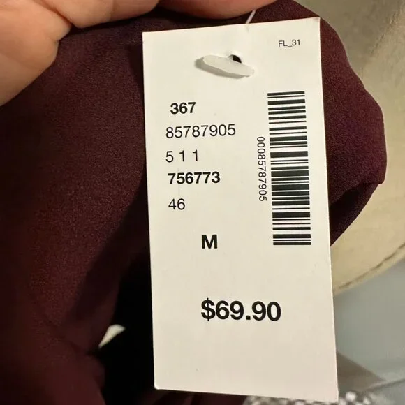 RW&CO. TIE-NECK CHIFFON BLOUSE fits(M/S) - Picture 14 of 14